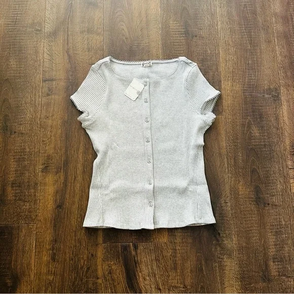 NWT Free People Most Wanted Cardi | Medium | Light Heather - Picture 7 of 8